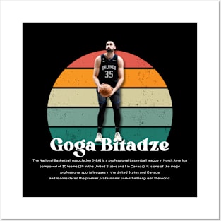 Goga Bitadze Vintage V1 Posters and Art